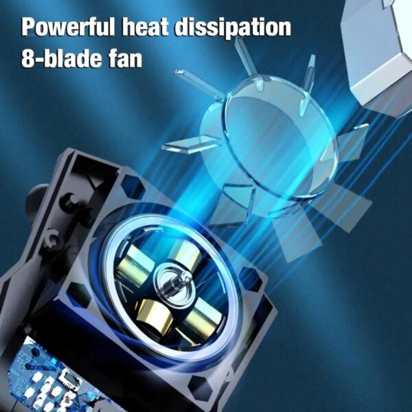 Mobile Phone Radiator Universal Phone Cooler Fan Suction Cup Holder Heat Sink